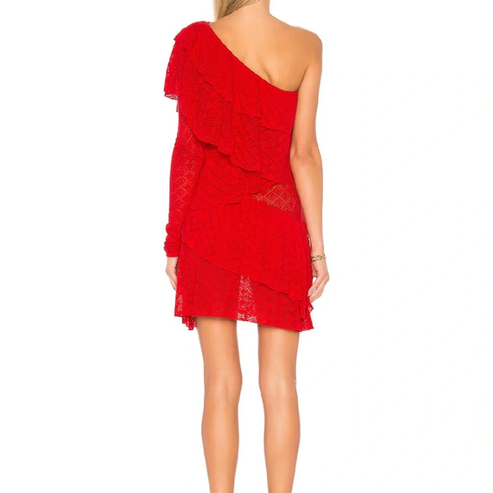 House of Harlow 1960 x REVOLVE Aries Dress in Racing Red - Picture 3 of 4